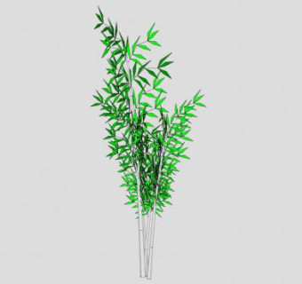 绿化植物竹子SU模型下载_sketchup草图大师SKP模型