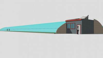 蔬菜温室大棚SU模型下载_sketchup草图大师SKP模型