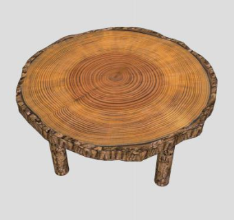 原木插座SU模型下载_sketchup草图大师SKP模型