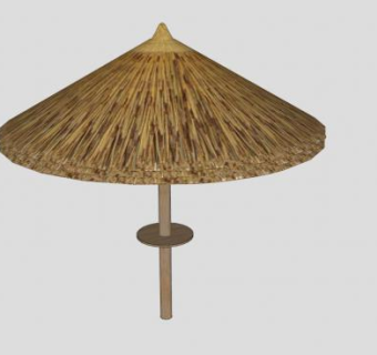 茅草伞的SU模型下载_sketchup草图大师SKP模型