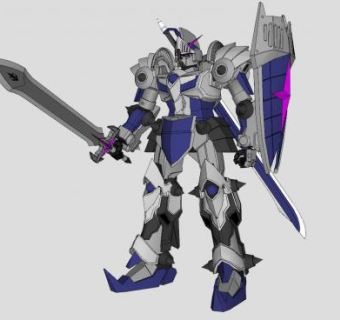 高达敢达机甲机器人SU模型下载_sketchup草图大师SKP模型