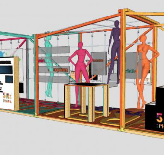 女模特假人SU模型下载_sketchup草图大师SKP模型