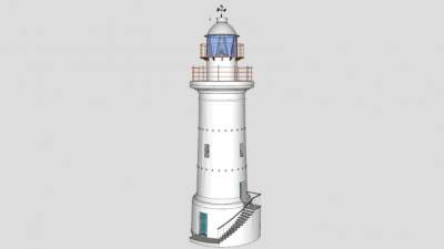 欧式灯塔SU模型下载_sketchup草图大师SKP模型