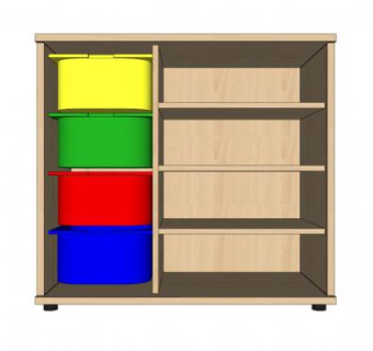 彩色儿童柜SU模型下载_sketchup草图大师SKP模型