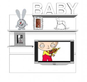 儿童电视墙SU模型下载_sketchup草图大师SKP模型