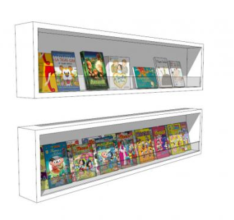 儿童书柜SU模型下载_sketchup草图大师SKP模型