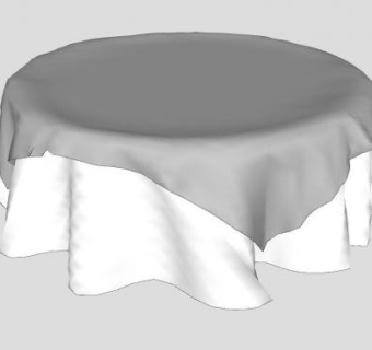 圆形餐桌椅家具sketchup模型下载_sketchup草图大师SKP模型