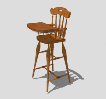 幼儿椅子SU模型下载_sketchup草图大师SKP模型