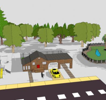 公园儿童游乐园设施SU模型下载_sketchup草图大师SKP模型