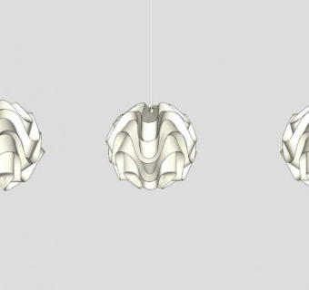 现代造型吊灯灯具SU模型下载_sketchup草图大师SKP模型