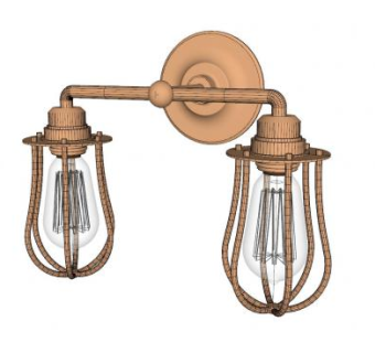 欧式古典壁灯灯具SU模型下载_sketchup草图大师SKP模型