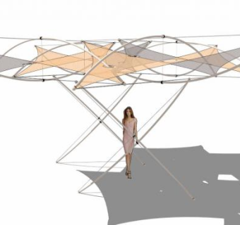 张拉膜sketchup模型下载_sketchup草图大师SKP模型