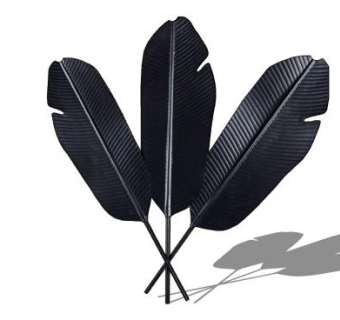 羽毛装饰SU模型下载_sketchup草图大师SKP模型