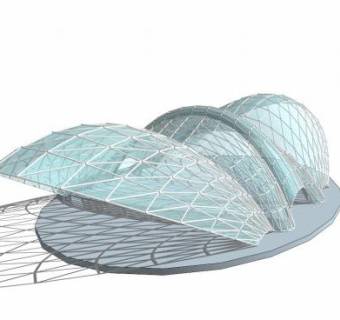 张拉膜建筑sketchup模型下载_sketchup草图大师SKP模型