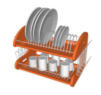 厨房杯碟SU模型下载_sketchup草图大师SKP模型