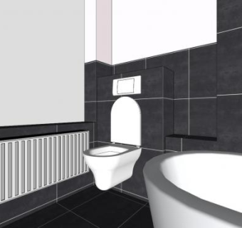 浴室间洗澡房卫生间SU模型下载_sketchup草图大师SKP模型