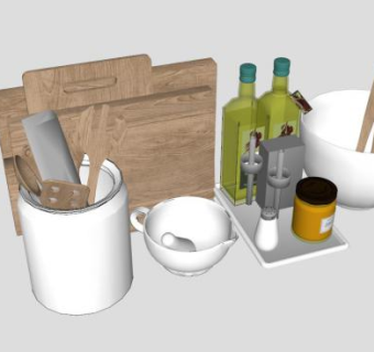 厨具套装SU模型下载_sketchup草图大师SKP模型