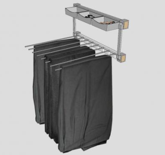 浴室毛巾架挂件SU模型下载_sketchup草图大师SKP模型