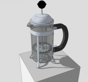 咖啡壶SU模型下载_sketchup草图大师SKP模型