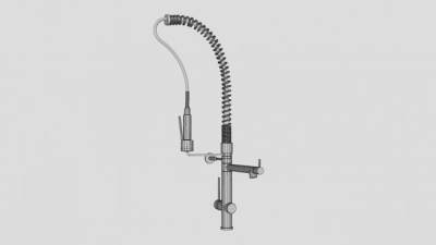 可移动厨房洗碗水龙头SU模型下载_sketchup草图大师SKP模型