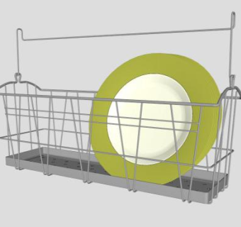 沥水架SU模型下载_sketchup草图大师SKP模型