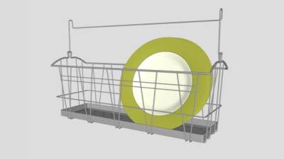 沥水架SU模型下载_sketchup草图大师SKP模型