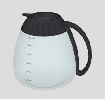 透明开水壶SU模型下载_sketchup草图大师SKP模型