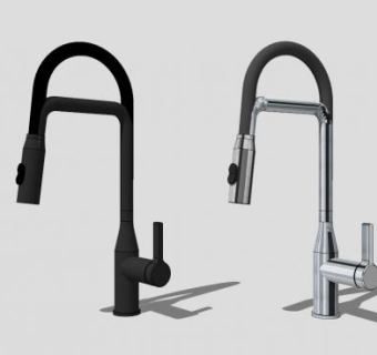 现代厨房水龙头SU模型下载_sketchup草图大师SKP模型
