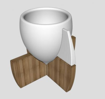 艺术杯子SU模型下载_sketchup草图大师SKP模型