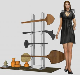 装饰工艺品摆件SU模型下载_sketchup草图大师SKP模型