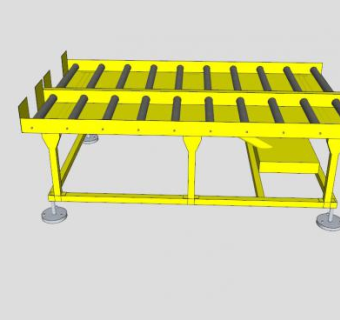 液压翻转台SU模型设计_su模型下载 草图大师模型_SKP模型