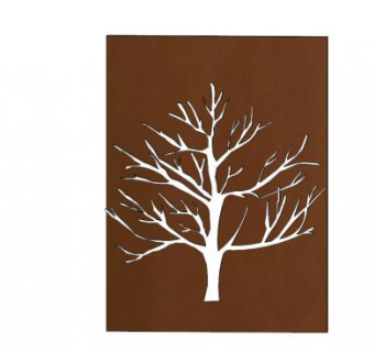 树铁锈板SU模型下载_sketchup草图大师SKP模型