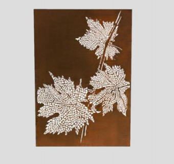 树叶铁锈板耐候钢板SU模型下载_sketchup草图大师SKP模型