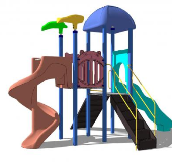 儿童游乐滑梯设施sketchup模型下载_sketchup草图大师SKP模型