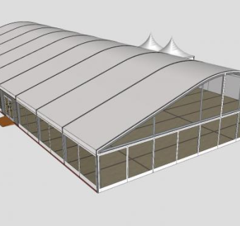 玻璃透明大棚SU模型下载_sketchup草图大师SKP模型
