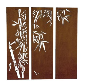 竹子铁锈板耐候钢板SU模型下载_sketchup草图大师SKP模型