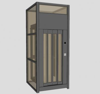 观光电梯设备SU模型下载_sketchup草图大师SKP模型