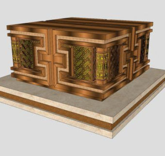 新中式景观灯sketchup模型下载_sketchup草图大师SKP模型