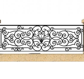 欧式铁艺护栏栏杆sketchup模型下载_sketchup草图大师SKP模型