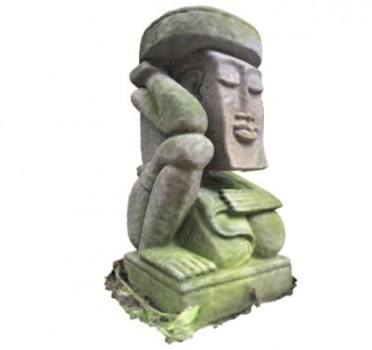 石像人面SU模型下载_sketchup草图大师SKP模型