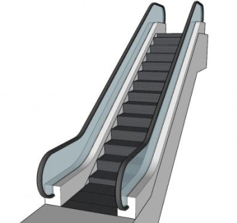 扶手电梯设备SU模型下载_sketchup草图大师SKP模型