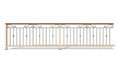 铁艺围栏护栏花纹栏杆SU模型下载_sketchup草图大师SKP模型