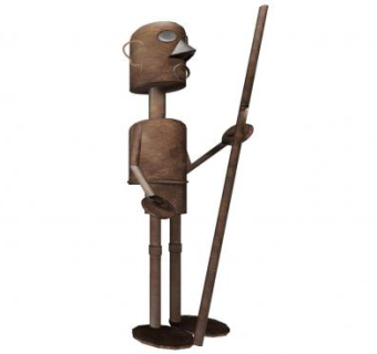 工艺品人物雕塑SU模型下载_sketchup草图大师SKP模型