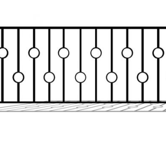 铁艺艺术围栏护栏栏杆SU模型下载_sketchup草图大师SKP模型