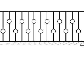 铁艺艺术围栏护栏栏杆SU模型下载_sketchup草图大师SKP模型