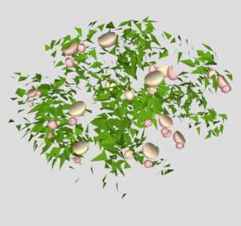 玫瑰灌木SU模型下载_sketchup草图大师SKP模型