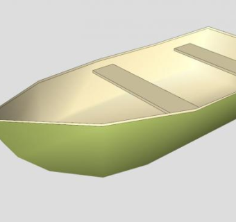 河边小船SU模型下载_sketchup草图大师SKP模型