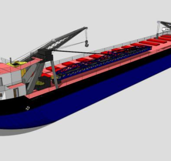 货轮货船SU模型下载_sketchup草图大师SKP模型