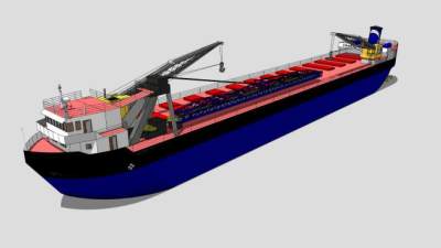 货轮货船SU模型下载_sketchup草图大师SKP模型