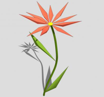 一枝花SU模型下载_sketchup草图大师SKP模型